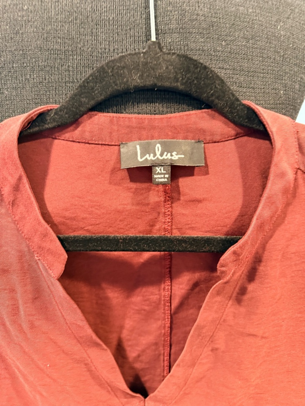 Lulu's Rust Red V-Neck Tunic - Picture 2 of 6